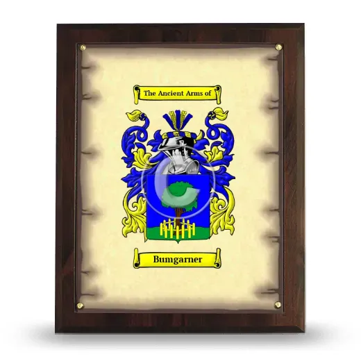 Bumgarner Coat of Arms Plaque