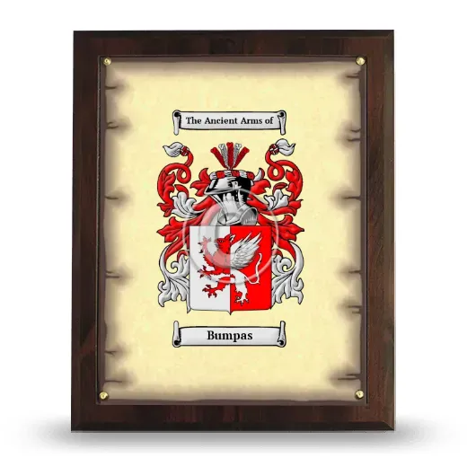 Bumpas Coat of Arms Plaque