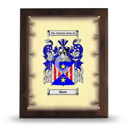 Bunt Coat of Arms Plaque