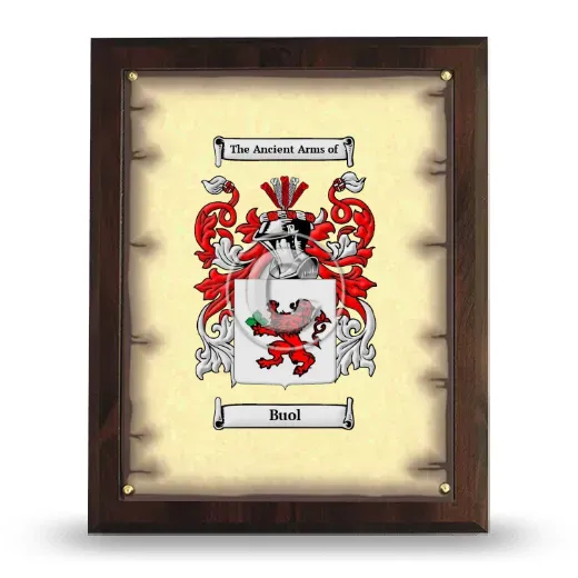 Buol Coat of Arms Plaque