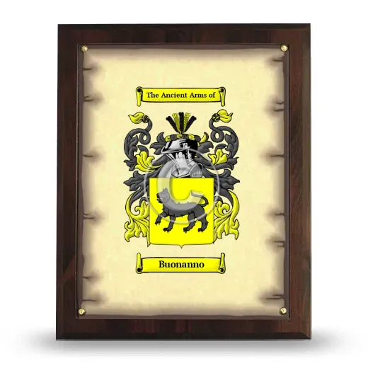 Buonanno Coat of Arms Plaque