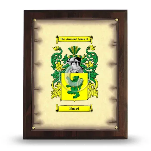 Buret Coat of Arms Plaque