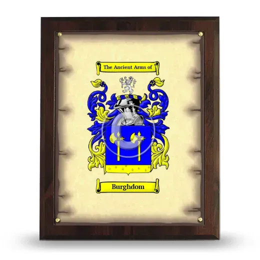 Burghdom Coat of Arms Plaque