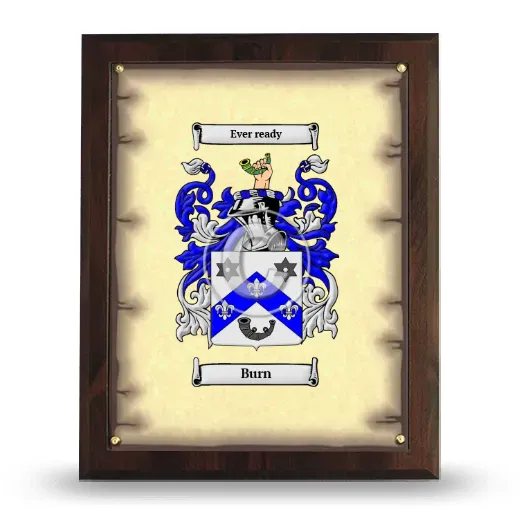Burn Coat of Arms Plaque
