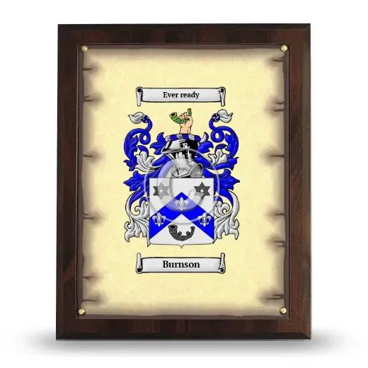 Burnson Coat of Arms Plaque