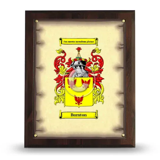 Burnton Coat of Arms Plaque