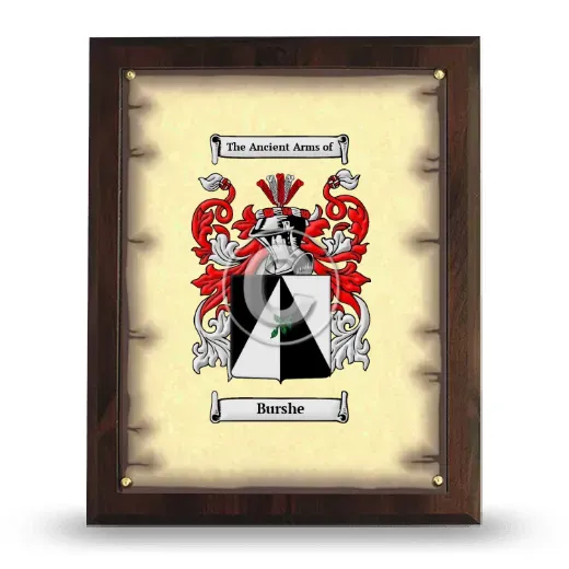 Burshe Coat of Arms Plaque