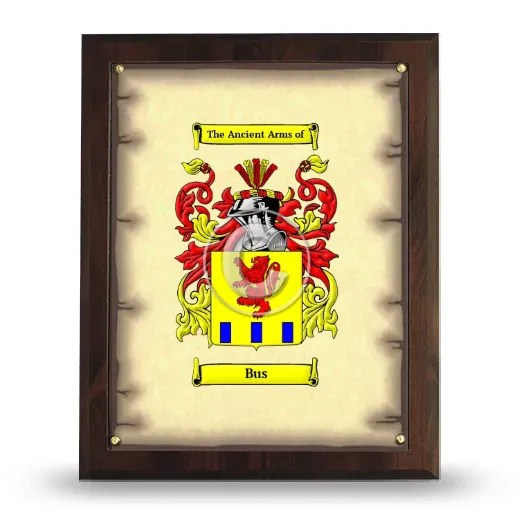 Bus Coat of Arms Plaque