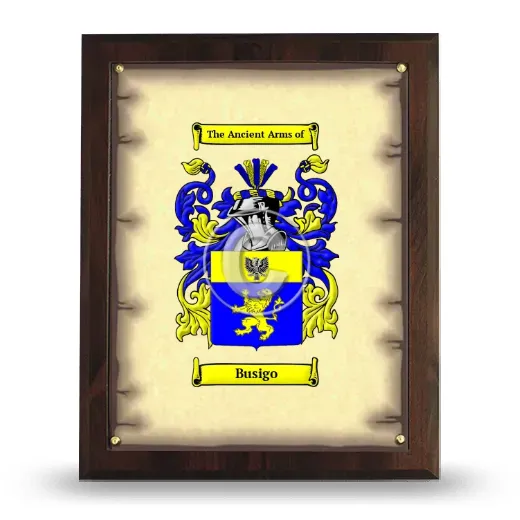 Busigo Coat of Arms Plaque