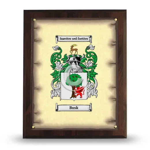 Busk Coat of Arms Plaque