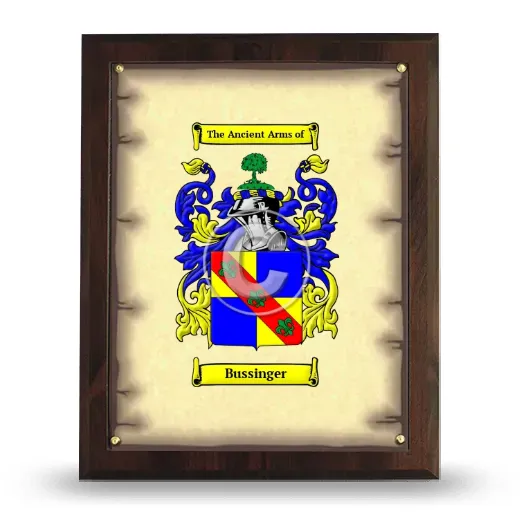 Bussinger Coat of Arms Plaque