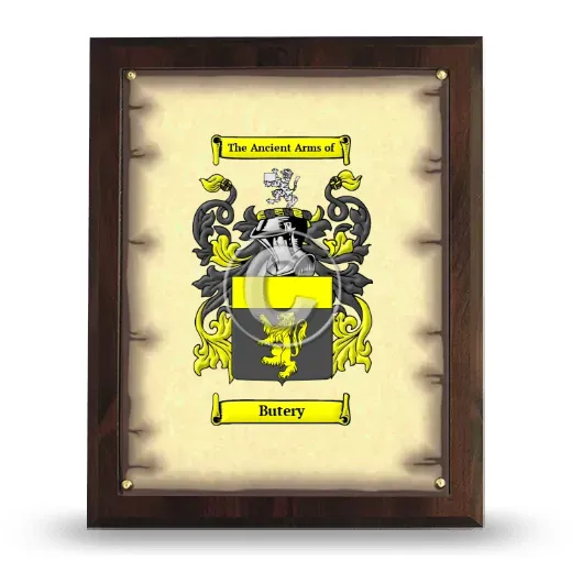 Butery Coat of Arms Plaque