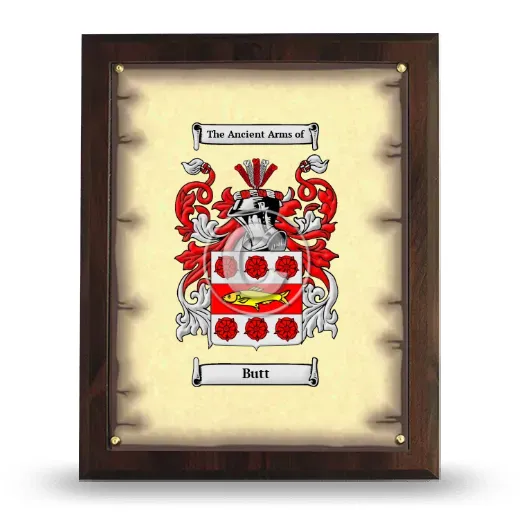 Butt Coat of Arms Plaque