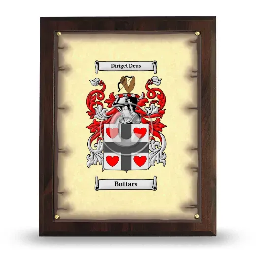 Buttars Coat of Arms Plaque