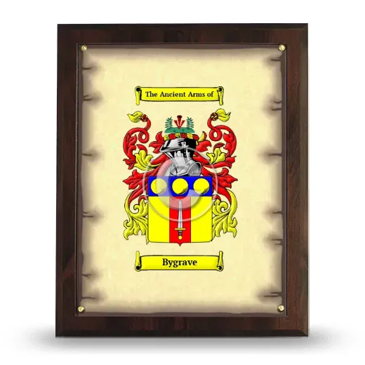 Bygrave Coat of Arms Plaque
