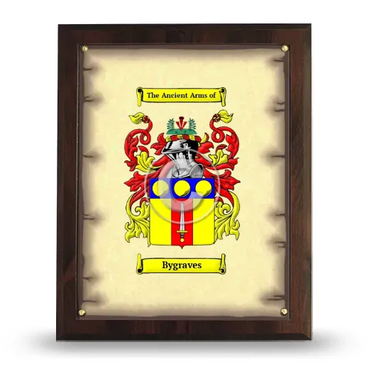 Bygraves Coat of Arms Plaque