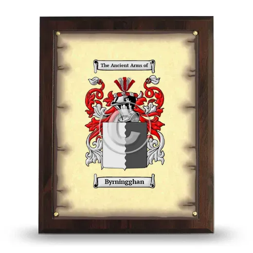Byrningghan Coat of Arms Plaque