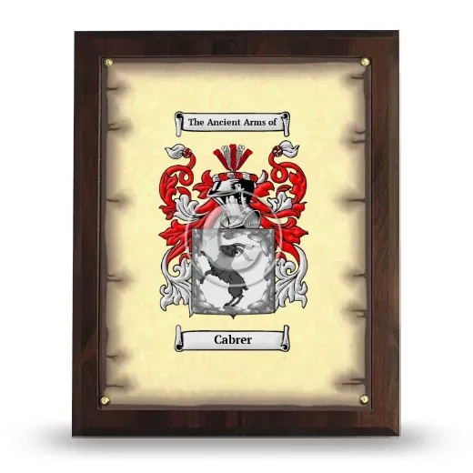Cabrer Coat of Arms Plaque