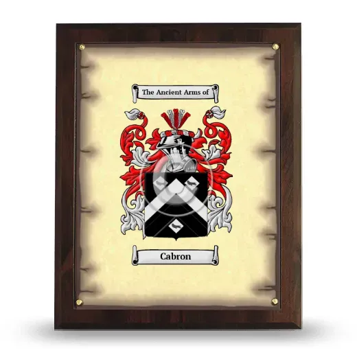Cabron Coat of Arms Plaque