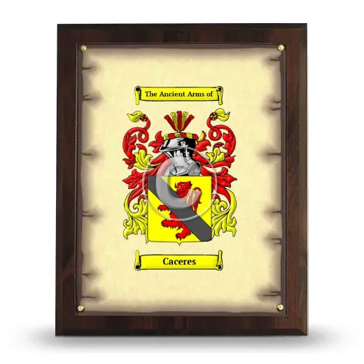 Caceres Coat of Arms Plaque