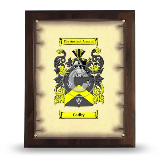 Cadby Coat of Arms Plaque