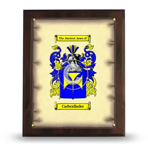 Cadwallader Coat of Arms Plaque