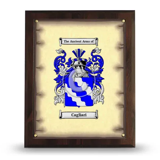 Cagliari Coat of Arms Plaque
