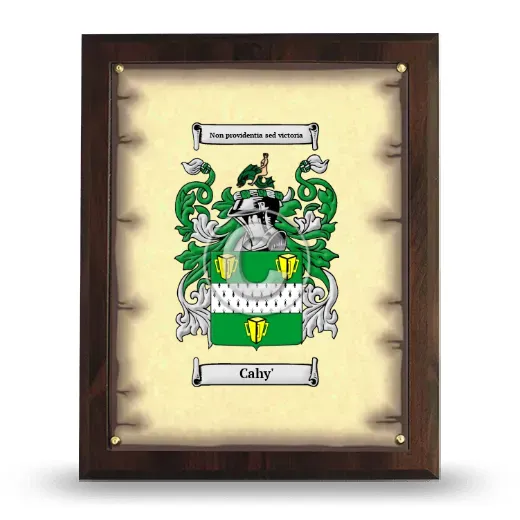 Cahy' Coat of Arms Plaque