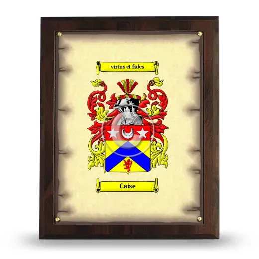 Caise Coat of Arms Plaque