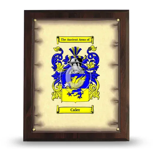 Caler Coat of Arms Plaque