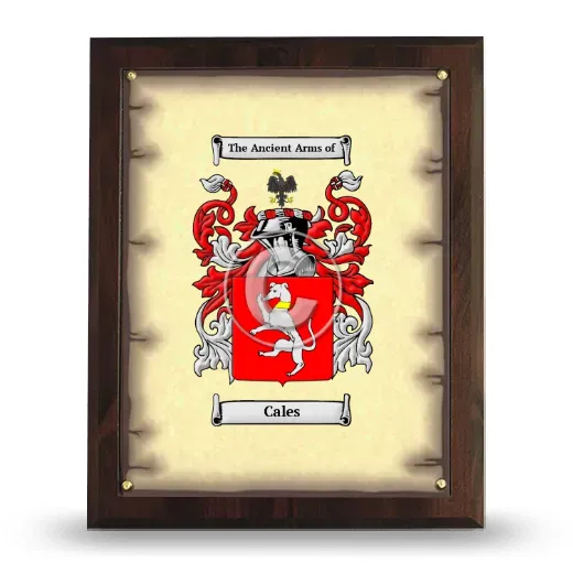 Cales Coat of Arms Plaque