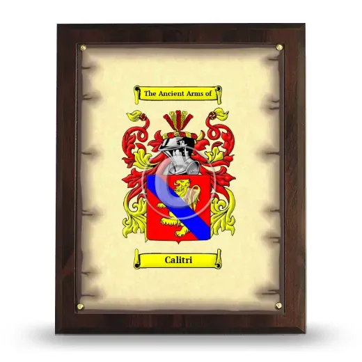 Calitri Coat of Arms Plaque