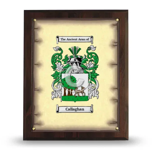 Callaghan Coat of Arms Plaque