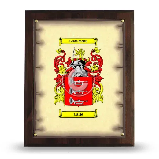 Calle Coat of Arms Plaque
