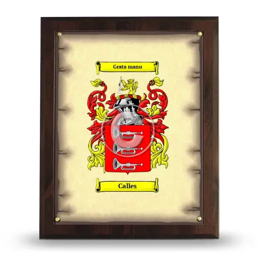 Calles Coat of Arms Plaque