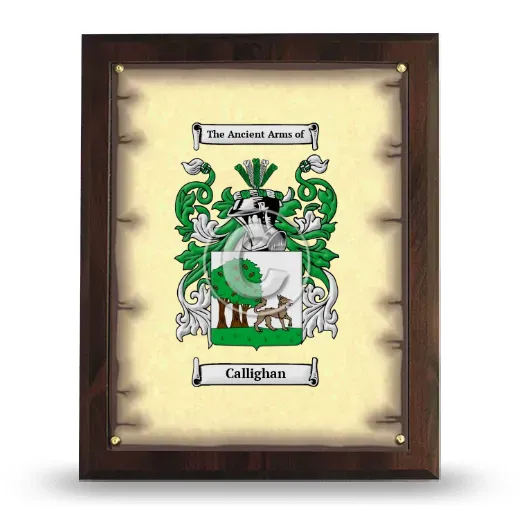 Callighan Coat of Arms Plaque