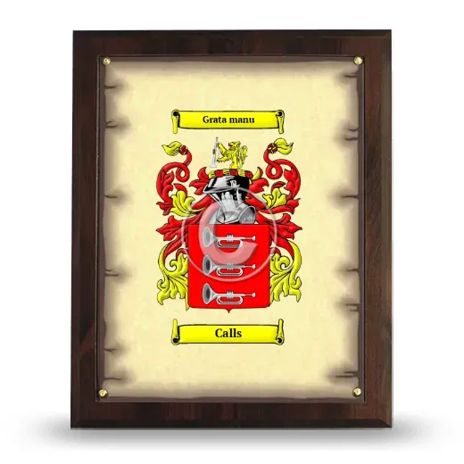 Calls Coat of Arms Plaque