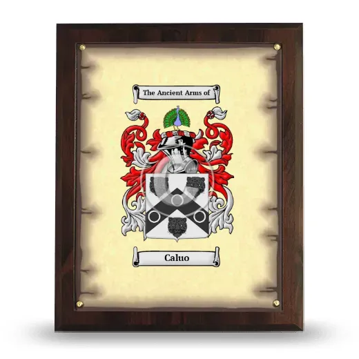 Caluo Coat of Arms Plaque