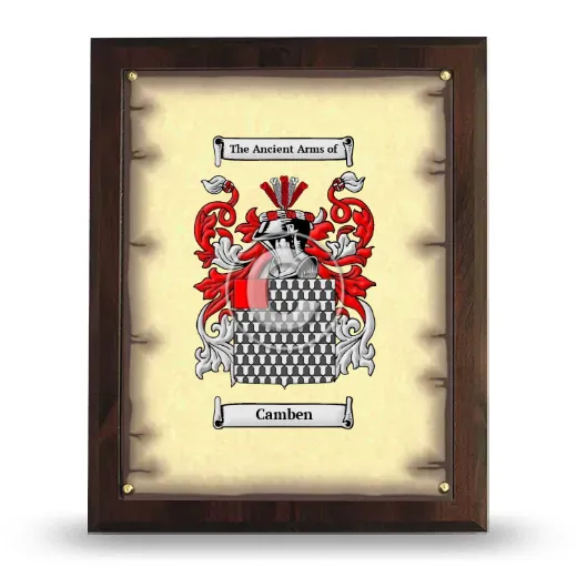 Camben Coat of Arms Plaque