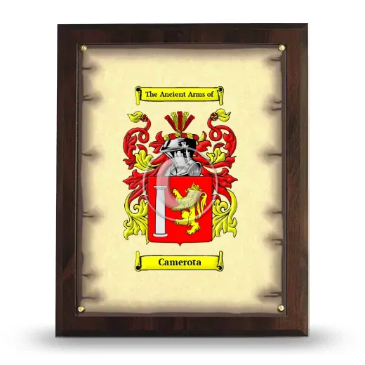 Camerota Coat of Arms Plaque