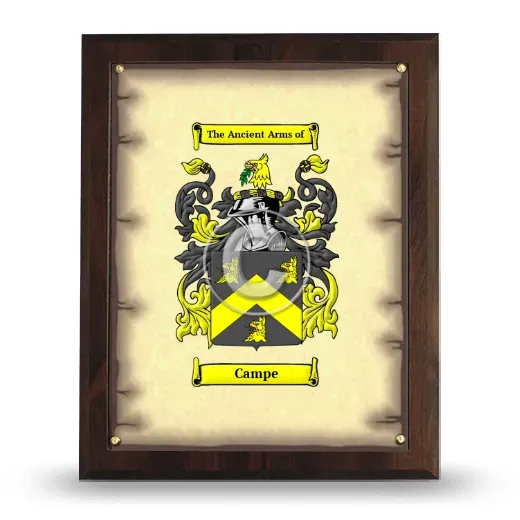 Campe Coat of Arms Plaque