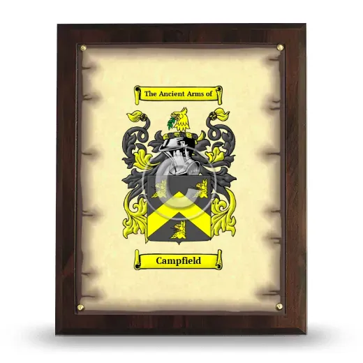Campfield Coat of Arms Plaque