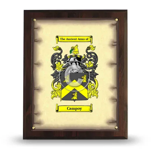 Campoy Coat of Arms Plaque
