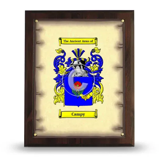 Campy Coat of Arms Plaque