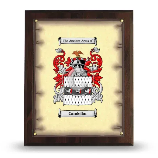 Candellar Coat of Arms Plaque
