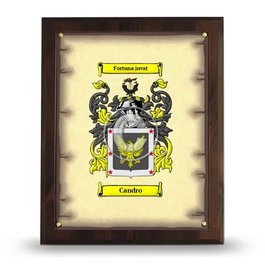 Candro Coat of Arms Plaque