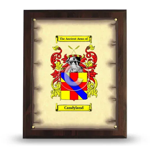 Candyland Coat of Arms Plaque