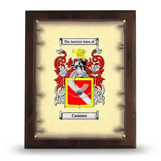 Cannan Coat of Arms Plaque