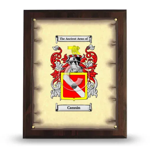 Cannin Coat of Arms Plaque