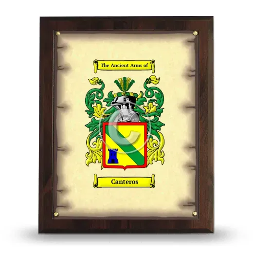 Canteros Coat of Arms Plaque